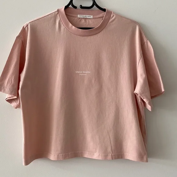 Light dusty pink short sleeve T- Shirt - Picture 1 of 5